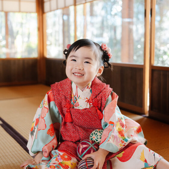千歳 3歳〜4歳向けアンティーク着物レンタル