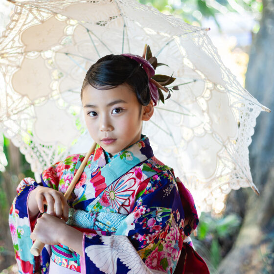 花手毬 5歳〜7歳向けアンティーク着物レンタル