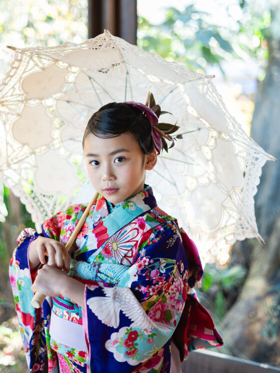 花手毬 5歳〜7歳向けアンティーク着物レンタル