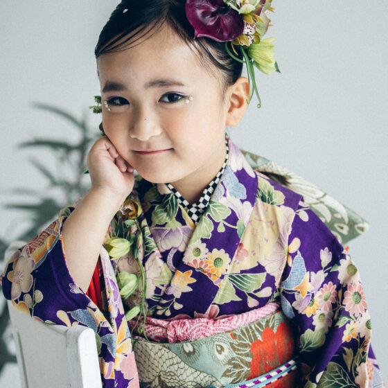 花音 5歳〜7歳向けアンティーク着物レンタル