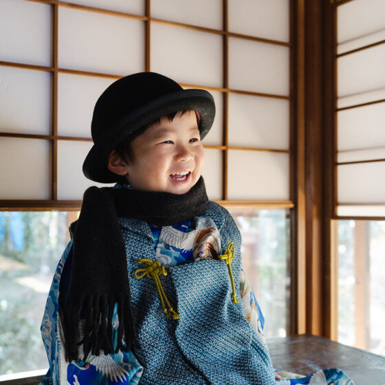 写楽 男の子アンティーク着物レンタル
