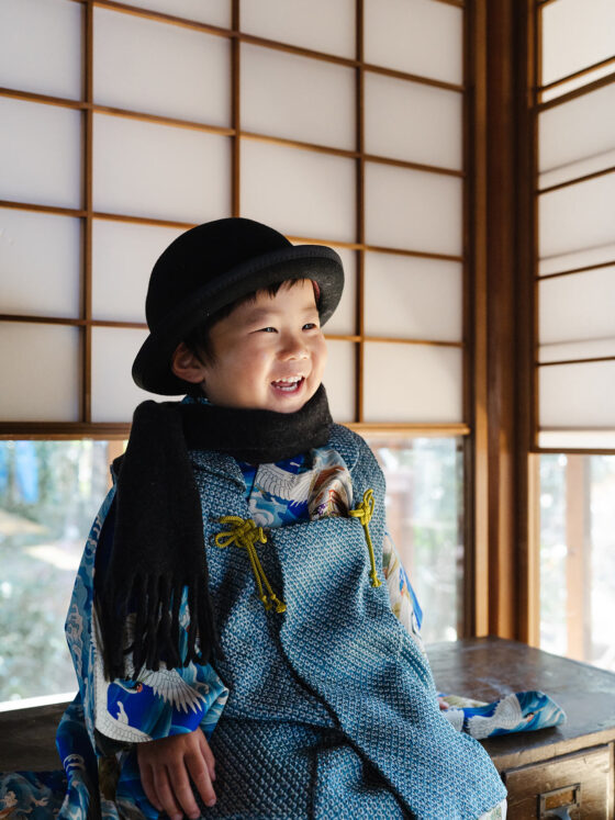 写楽 男の子アンティーク着物レンタル