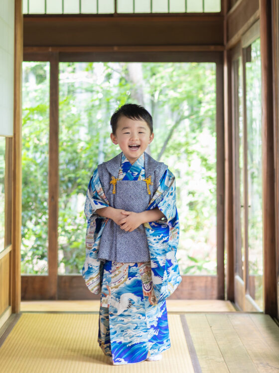北斎 男の子アンティーク着物レンタル
