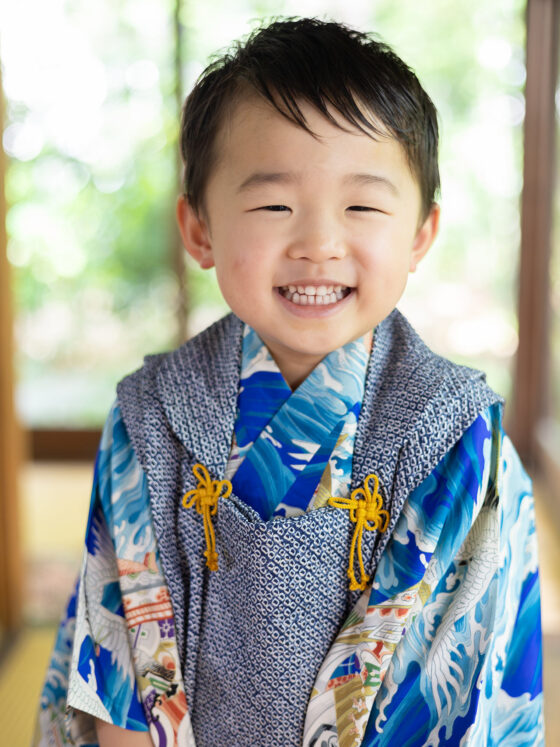 北斎 男の子アンティーク着物レンタル