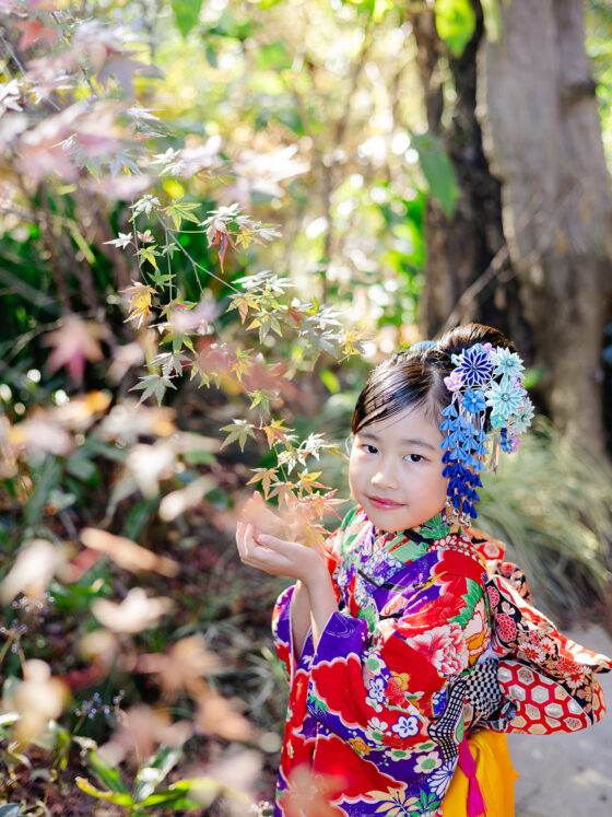和歌 5歳〜7歳向けアンティーク着物レンタル
