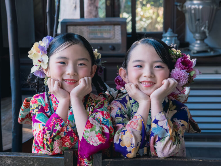 雅 5歳〜7歳向けアンティーク着物レンタル |　花音 5歳〜7歳向けアンティーク着物レンタル