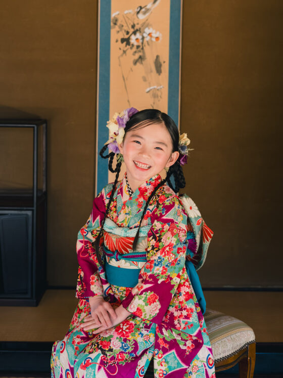 雅 5歳〜7歳向けアンティーク着物レンタル