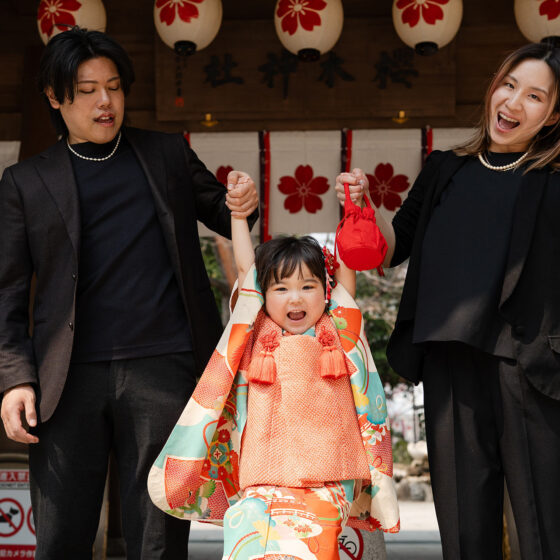 古都 3歳〜4歳向けアンティーク着物レンタル