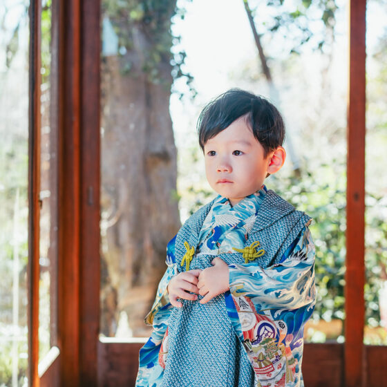 写楽 男の子アンティーク着物レンタル
