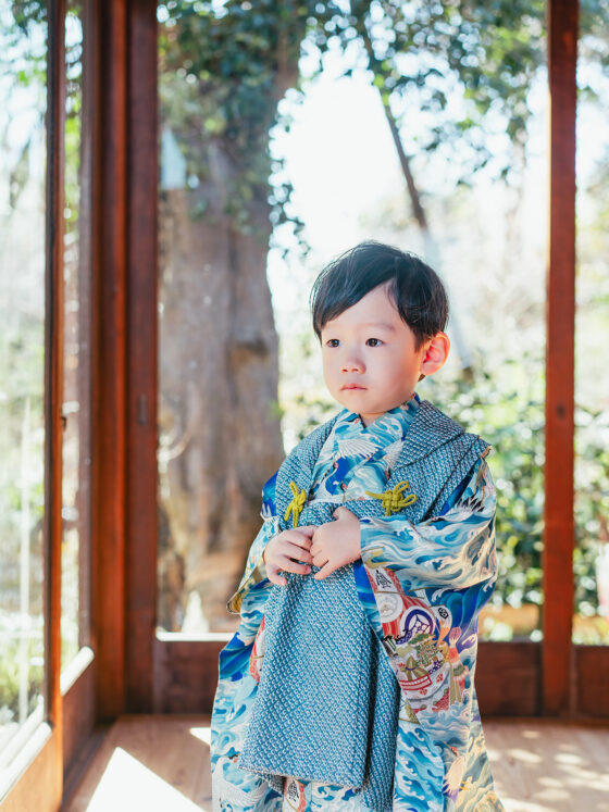 写楽 男の子アンティーク着物レンタル
