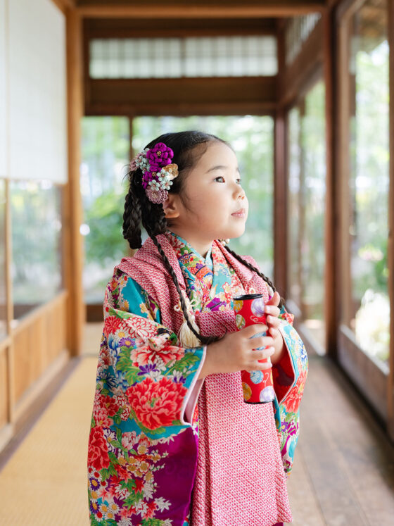 舞姫（被布）3歳〜4歳向けアンティーク着物レンタル