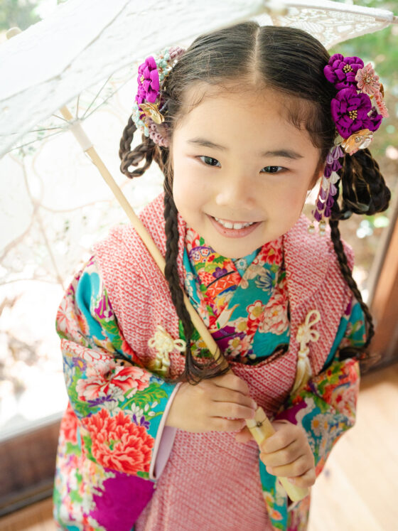 舞姫（被布）3歳〜4歳向けアンティーク着物レンタル