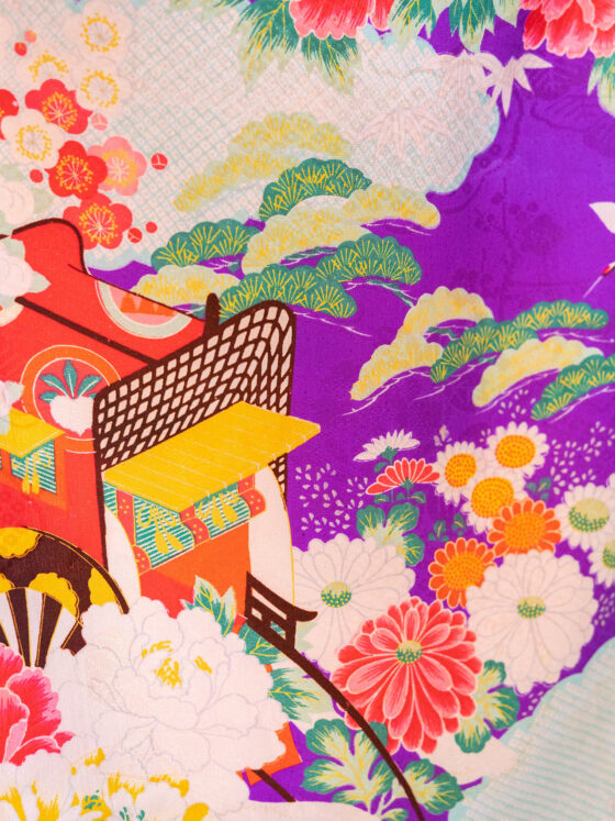 絢爛 8歳〜13歳向けアンティーク着物レンタル