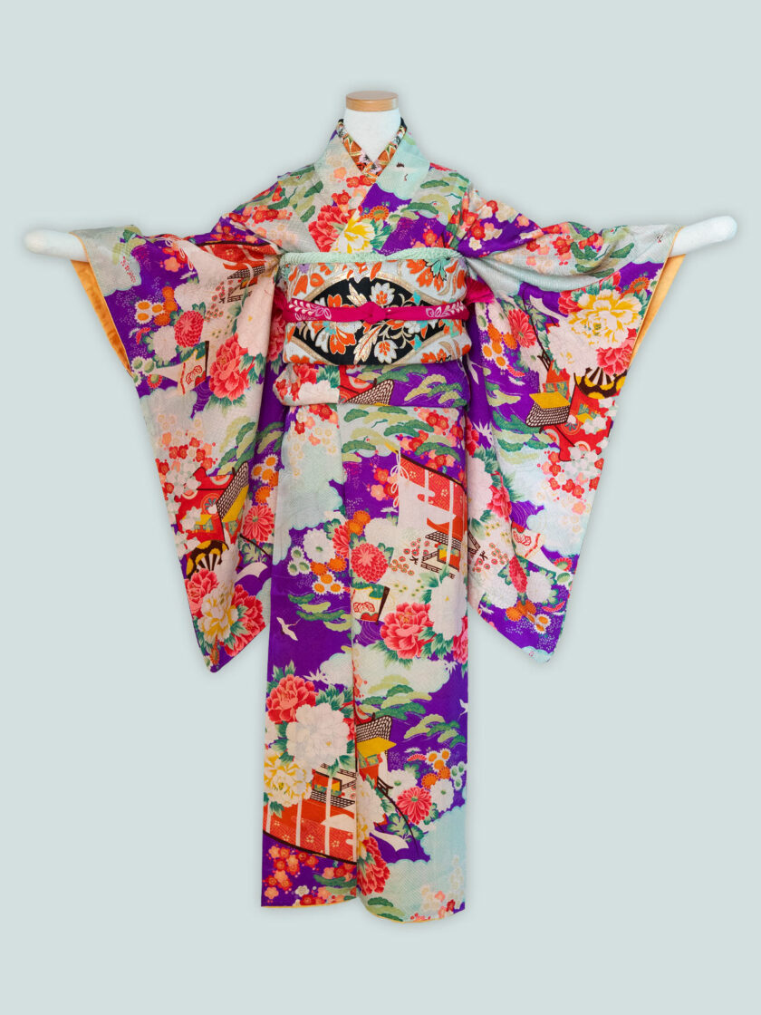 絢爛 8歳〜13歳向けアンティーク着物レンタル
