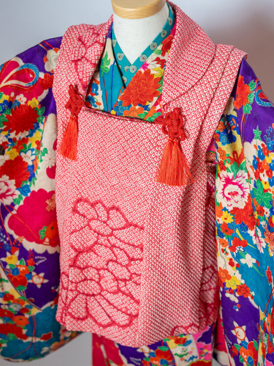 花結 3歳〜4歳向けアンティーク着物レンタル