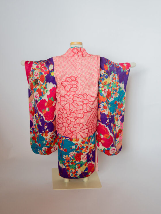 花結 3歳〜4歳向けアンティーク着物レンタル