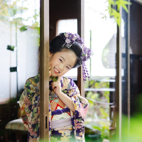 花音 5歳〜7歳向けアンティーク着物レンタル