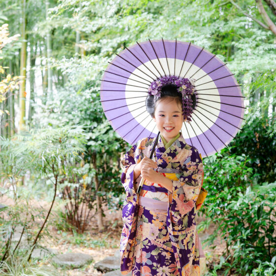 花音 5歳〜7歳向けアンティーク着物レンタル