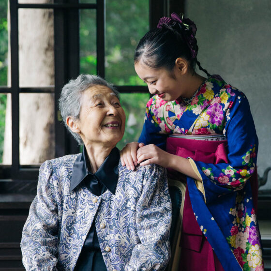 瑠璃（卒業袴） 8歳〜13歳向けアンティーク着物レンタル