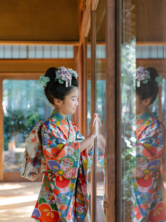 宙 5歳〜7歳向けアンティーク着物レンタル