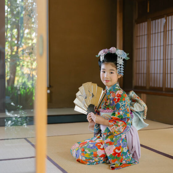 宙 5歳〜7歳向けアンティーク着物レンタル