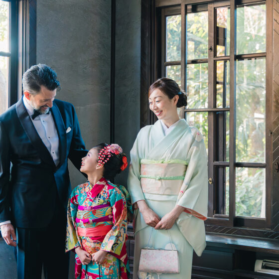 美麗 5歳〜7歳向けアンティーク着物レンタル