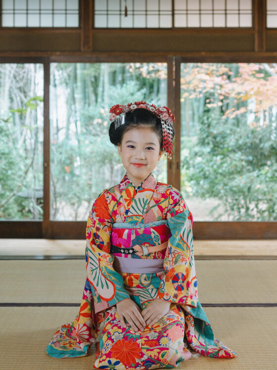 燦々 7歳〜13歳向けアンティーク着物レンタル