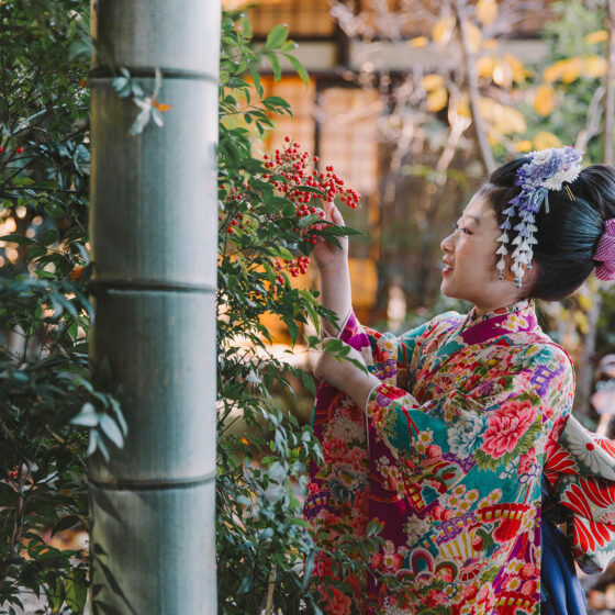菖蒲 5歳〜7歳向けアンティーク着物レンタル