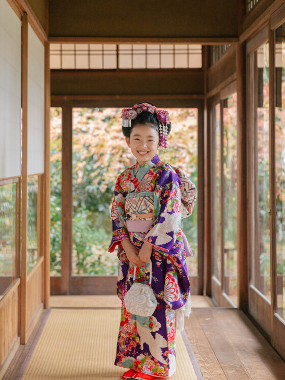 花手毬 5歳〜7歳向けアンティーク着物レンタル