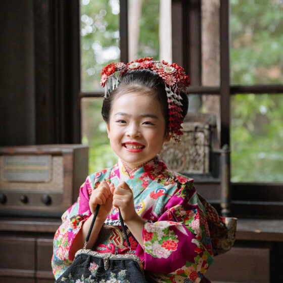 雅 5歳〜7歳向けアンティーク着物レンタル