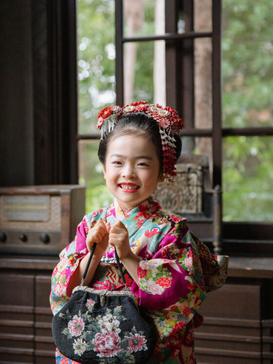 雅 5歳〜7歳向けアンティーク着物レンタル