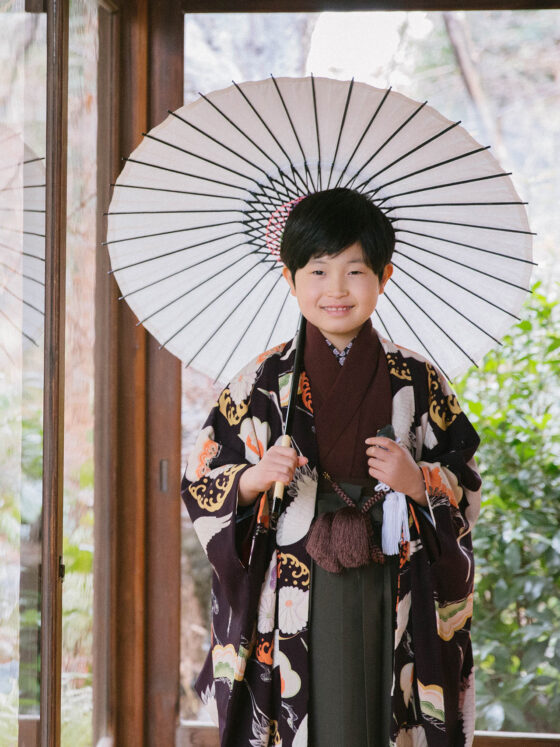 翔 男の子アンティーク着物レンタル